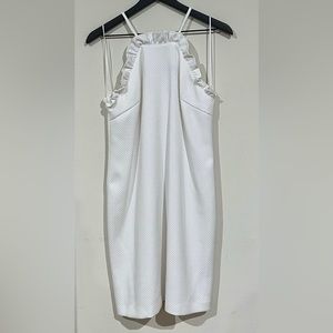Trina Turk White Ruffle Dress